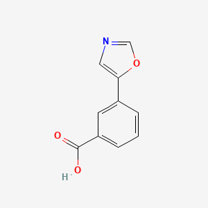 molecular formula C10H7NO3 B1311025 3-(1,3-噁唑-5-基)苯甲酸 CAS No. 252928-82-8