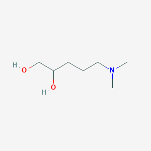 molecular formula C7H17NO2 B13110251 5-(Dimethylamino)pentane-1,2-diol 