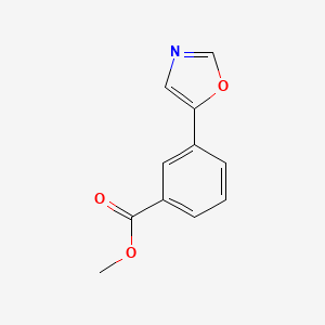 molecular formula C11H9NO3 B1311026 3-(1,3-恶唑-5-基)苯甲酸甲酯 CAS No. 850375-14-3