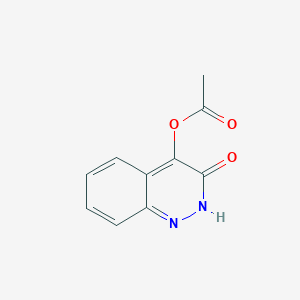 molecular formula C10H8N2O3 B13110280 3-Oxo-2,3-dihydrocinnolin-4-yl acetate CAS No. 64479-49-8