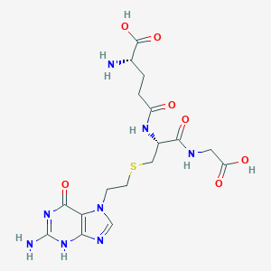 molecular formula C17H24N8O7S B131103 S-[2-(N7-胍基)乙基]谷胱甘肽 CAS No. 100840-34-4