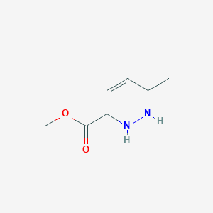 molecular formula C7H12N2O2 B13110369 Methyl 6-methyl-1,2,3,6-tetrahydropyridazine-3-carboxylate CAS No. 90048-21-8