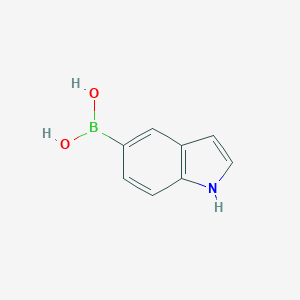 molecular formula C8H8BNO2 B131104 吲哚-5-硼酸 CAS No. 144104-59-6