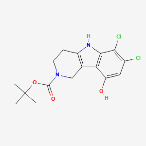 2-Boc-6,7-dichloro-9-hydroxy-2,3,4,5-tetrahydro-1H-pyrido[4,3-b]indole