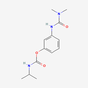 molecular formula C13H19N3O3 B13110411 m-(3,3-Dimethylureido)phenyl isopropylcarbamate CAS No. 4849-30-3