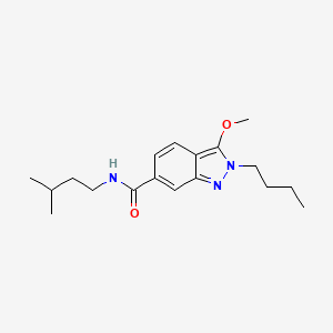 2-Butyl-3-methoxy-N-(3-methylbutyl)-2H-indazole-6-carboxamide