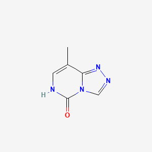 molecular formula C6H6N4O B13110469 8-Methyl-[1,2,4]triazolo[4,3-c]pyrimidin-5-ol 