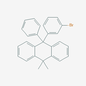 molecular formula C28H23Br B13110494 9-(3-Bromophenyl)-10,10-dimethyl-9-phenyl-9,10-dihydroanthracene 