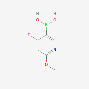 molecular formula C6H7BFNO3 B13110498 (4-Fluoro-6-methoxypyridin-3-yl)boronic acid 