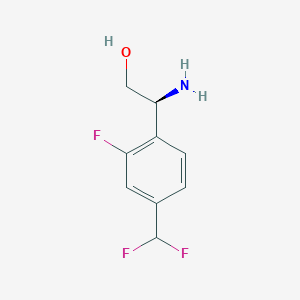 (S)-2-amino-2-(4-(difluoromethyl)-2-fluorophenyl)ethan-1-ol