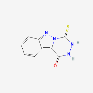 4-Sulfanylidene-3,4-dihydro[1,2,4]triazino[4,5-b]indazol-1(2H)-one