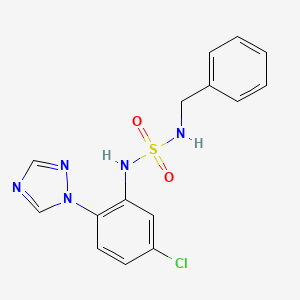 N-benzyl-N'-[5-chloro-2-(1H-1,2,4-triazol-1-yl)phenyl]sulfamide