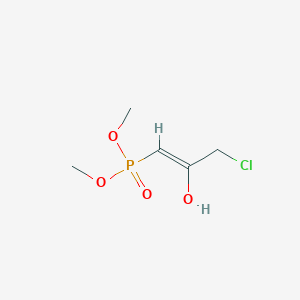 molecular formula C5H10ClO4P B13110565 Dimethyl(3-chloro-2-hydroxyprop-1-en-1-yl)phosphonate 