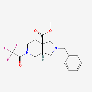 (3aR,7aR)-methyl2-benzyl-5-(2,2,2-trifluoroacetyl)octahydro-1H-pyrrolo[3,4-c]pyridine-7a-carboxylate