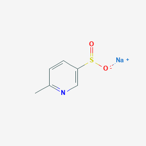 molecular formula C6H6NNaO2S B13110578 Sodium 6-methylpyridine-3-sulfinate 