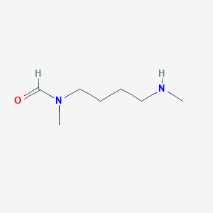 molecular formula C7H16N2O B13110608 N-Methyl-N-(4-(methylamino)butyl)formamide 