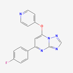 5-(4-Fluorophenyl)-7-[(pyridin-4-yl)oxy][1,2,4]triazolo[1,5-a]pyrimidine