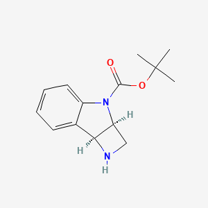 tert-Butyl (2aS,7bS)-1,2,2a,7b-tetrahydro-3H-azeto[3,2-b]indole-3-carboxylate