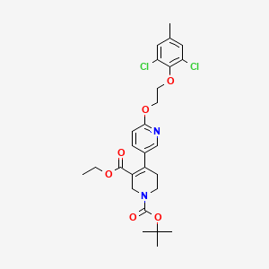 1-O-tert-butyl 5-O-ethyl 4-[6-[2-(2,6-dichloro-4-methylphenoxy)ethoxy]pyridin-3-yl]-3,6-dihydro-2H-pyridine-1,5-dicarboxylate