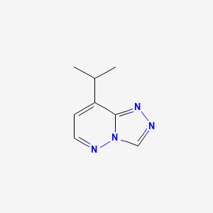 molecular formula C8H10N4 B13110732 8-Isopropyl-[1,2,4]triazolo[4,3-b]pyridazine 