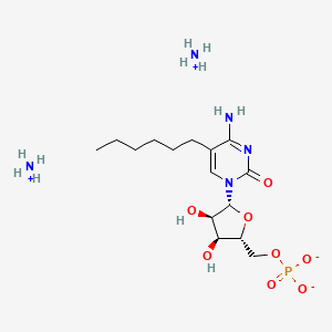 Ammonium ((2R,3S,4R,5R)-5-(4-amino-5-hexyl-2-oxopyrimidin-1(2H)-yl)-3,4-dihydroxytetrahydrofuran-2-yl)methyl phosphate