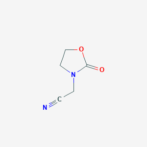 molecular formula C5H6N2O2 B13110767 2-(2-Oxooxazolidin-3-yl)acetonitrile 