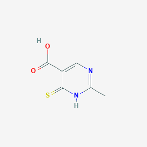 molecular formula C6H6N2O2S B13110797 2-Methyl-6-sulfanylidene-1,6-dihydropyrimidine-5-carboxylic acid CAS No. 89640-71-1