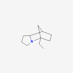 molecular formula C11H19N B13110807 5-Ethyloctahydro-5,8-methanoindolizine 