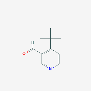 molecular formula C10H13NO B13110817 4-(tert-Butyl)nicotinaldehyde CAS No. 1211583-57-1