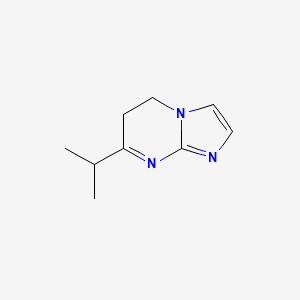 molecular formula C9H13N3 B13110827 7-Isopropyl-5,6-dihydroimidazo[1,2-a]pyrimidine 