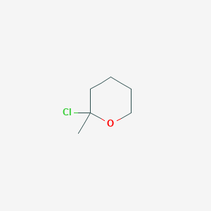 molecular formula C6H11ClO B13110874 2-Chloro-2-methyloxane CAS No. 89357-26-6