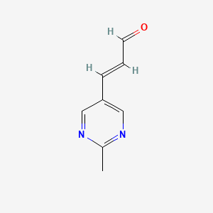 (E)-3-(2-methylpyrimidin-5-yl)acrylaldehyde