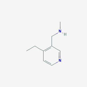 molecular formula C9H14N2 B13110963 1-(4-Ethylpyridin-3-yl)-N-methylmethanamine 