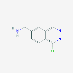 molecular formula C9H8ClN3 B13110968 (1-Chlorophthalazin-6-yl)methanamine 