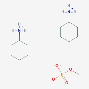 molecular formula C13H31N2O4P B13110971 Monomethylphosphatedi(cyclohexylammonium)salt 