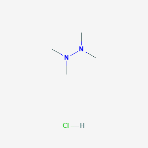 molecular formula C4H13ClN2 B13110991 1,1,2,2-Tetramethylhydrazinehydrochloride CAS No. 61556-82-9