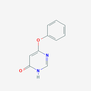 molecular formula C10H8N2O2 B13111012 6-Phenoxypyrimidin-4(1H)-one 