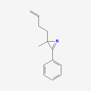 molecular formula C13H15N B13111023 2H-Azirine, 2-(3-butenyl)-2-methyl-3-phenyl- CAS No. 58130-08-8