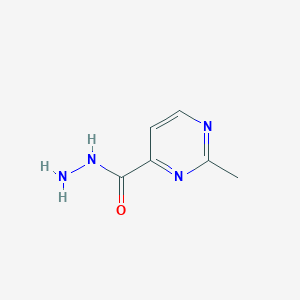 molecular formula C6H8N4O B13111069 2-Methylpyrimidine-4-carbohydrazide CAS No. 89691-94-1