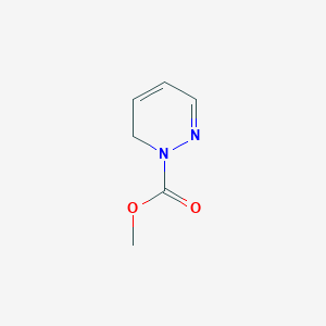 molecular formula C6H8N2O2 B13111106 1(6H)-Pyridazinecarboxylic acid methyl ester CAS No. 55306-94-0