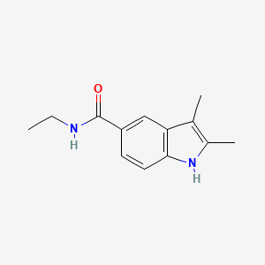 molecular formula C13H16N2O B13111124 N-ethyl-2,3-dimethyl-1H-indole-5-carboxamide 