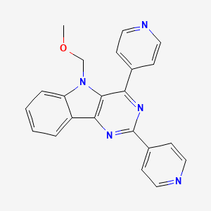 (2,4-Di(4-pyridinyl)-5H-pyrimido(5,4-b)indol-5-yl)methyl methyl ether