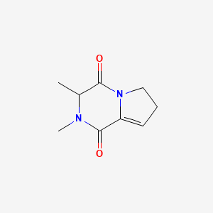 molecular formula C9H12N2O2 B13111151 2,3-Dimethyl-2,3,6,7-tetrahydropyrrolo[1,2-a]pyrazine-1,4-dione 