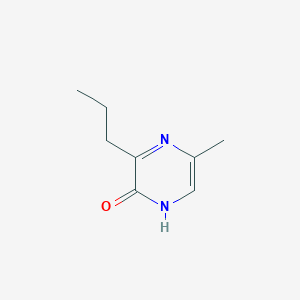 molecular formula C8H12N2O B13111183 5-Methyl-3-propylpyrazin-2(1H)-one CAS No. 23127-01-7