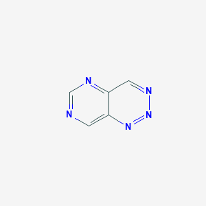 molecular formula C5H3N5 B13111191 Pyrimido[5,4-d][1,2,3]triazine CAS No. 254-83-1