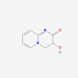 molecular formula C8H8N2O2 B13111200 3-Hydroxy-3,4-dihydro-2H-pyrido[1,2-a]pyrimidin-2-one 