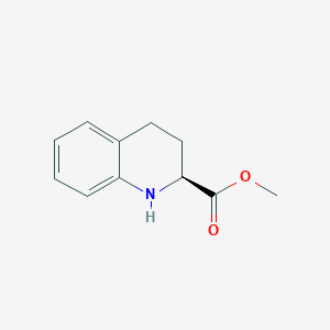 molecular formula C11H13NO2 B1311122 (S)-1,2,3,4-Tetrahydroquinoline-2-carboxylic acid methyl ester CAS No. 63492-82-0