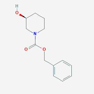 molecular formula C13H17NO3 B1311126 (S)-Benzyl 3-hydroxypiperidine-1-carboxylate CAS No. 94944-69-1