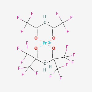 molecular formula C15H3F18O6Pr B13111300 Praseodymium(III)hexafluoroacetylacetonate 