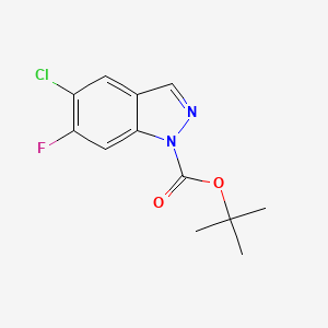 tert-Butyl5-chloro-6-fluoro-1H-indazole-1-carboxylate